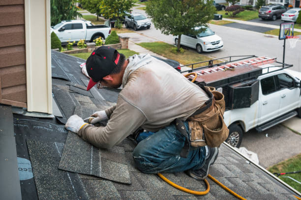 Professional Emergency Roof Repair technician working in Bethel, NY